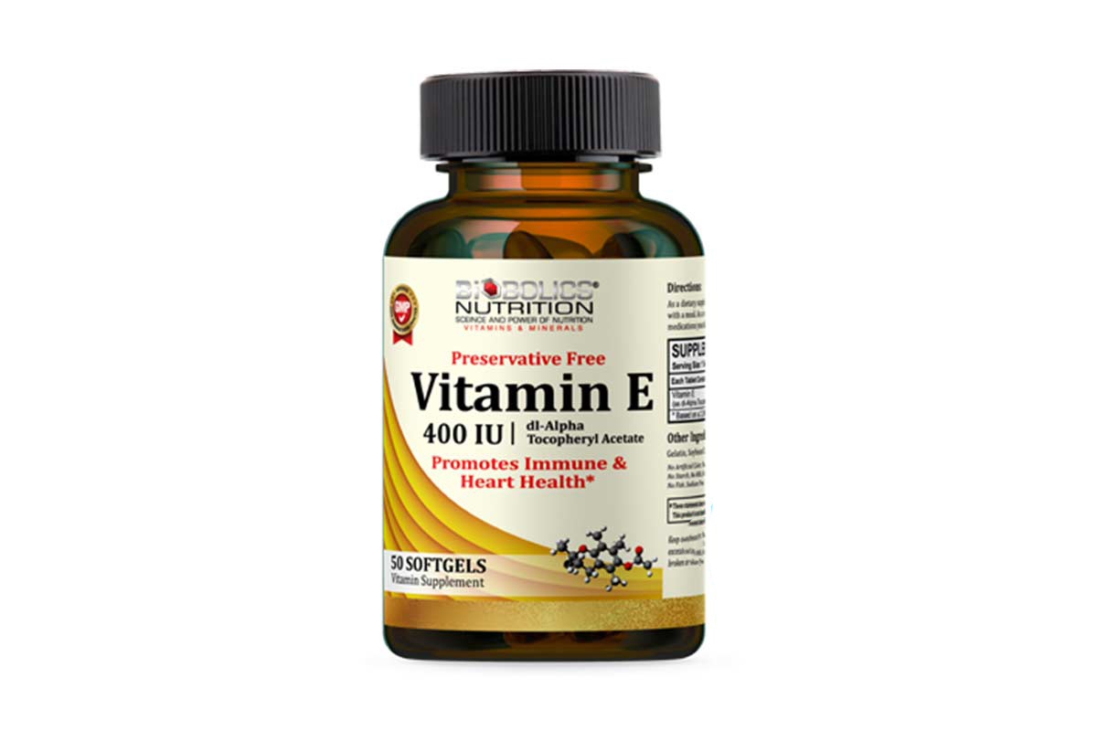 Biobolics Vitamin E 400IU DL Alpha Synthetic 50 Softgels