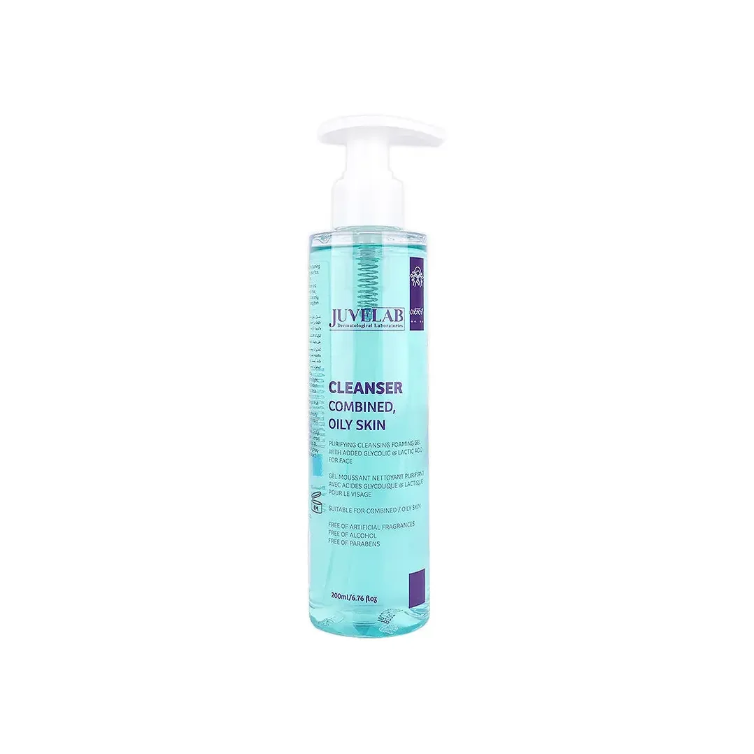 JUVELAB CLEANSER OILY COMBINED SKIN 200ML