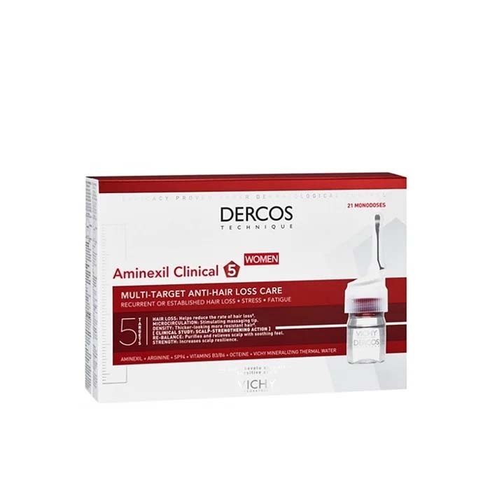 VICHY Dercos Aminexil Clinical 5 Anti-Hair Loss Ampoules Women 21?6ml