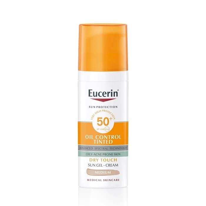 EUCERIN Oil Control Tinted Sun Gel Cream Medium spf50 - 50ml