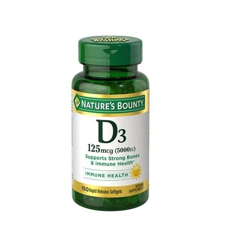 NATURES BOUNTY Vitamin D3 - 5000IU - 150 Softgels