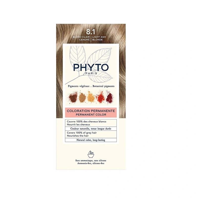 PHYTO Hair Colour 8.1 Light Ash Blonde 180g