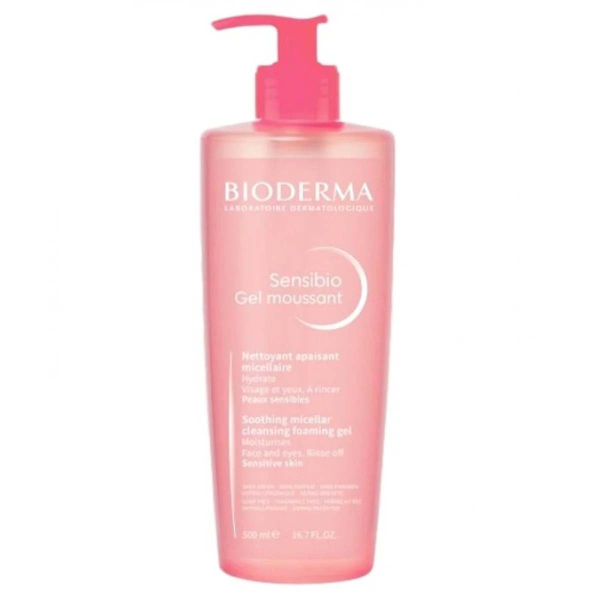 BIODERMA Sensibio Gel Moussant Soothing Micellar Cleansing Foaming Gel 500ml