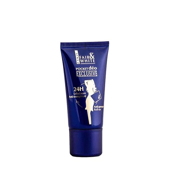 FAIR and WHITE Pocket Deodorant Anti Perspirant Roll on 50ml