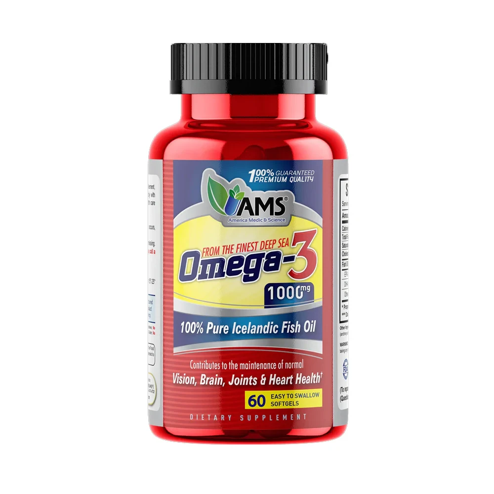 AMS Omega-3 1000 MG 60 CAPS
