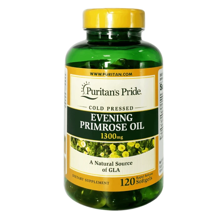 Puritan's Pride Evening Primrose Oil 1300mg 120 Softgels