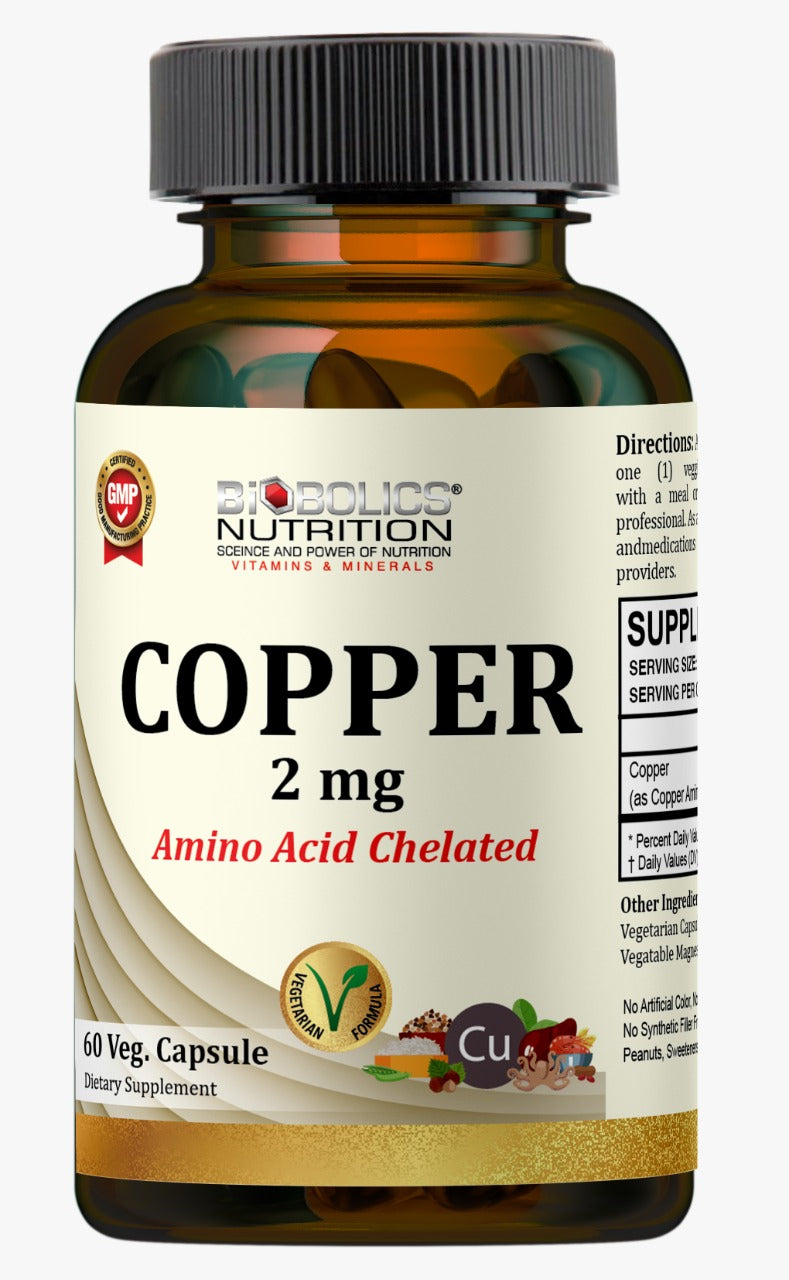 Biobolics Copper 2mg Vegetarian Capsules