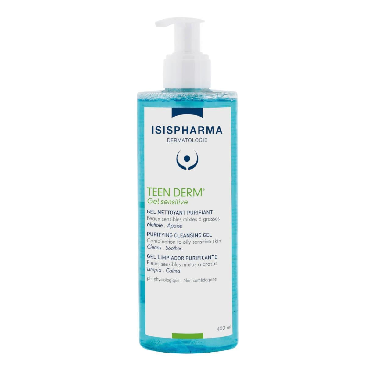 ISIS Pharma Teen Derm Sensitive Purifying Cleansing Gel 400ml