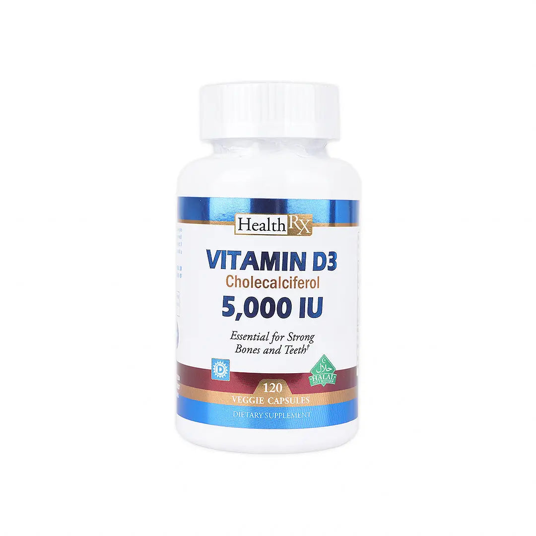 Health RX Vitamin D3 5000iu 120 Veg Capsules