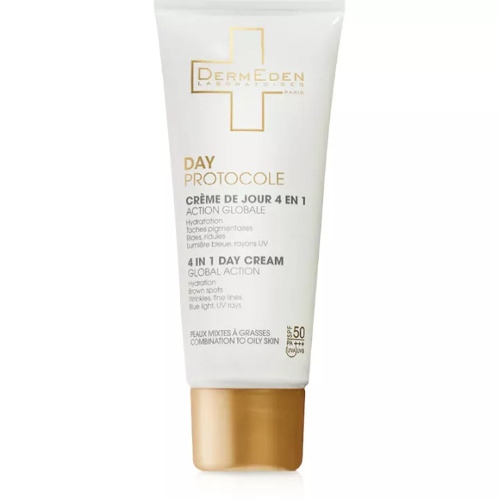 Derm Eden Day Protocol 4 in 1 Day Cream - 50ml - Oily Skin