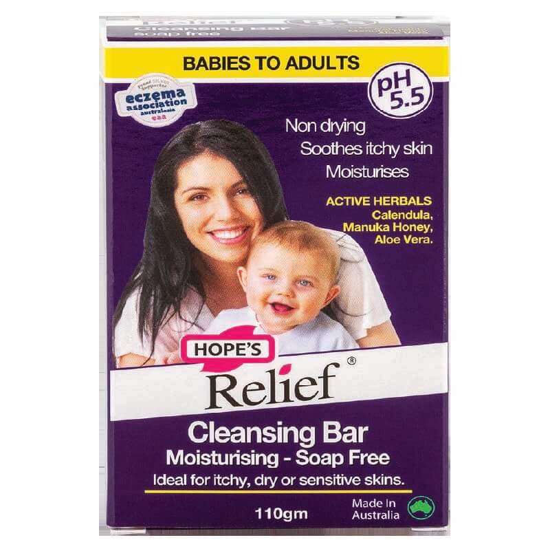 HOPES RELIEF CLEANSING BAR MOISTURISING SOAP FREE 110 GM