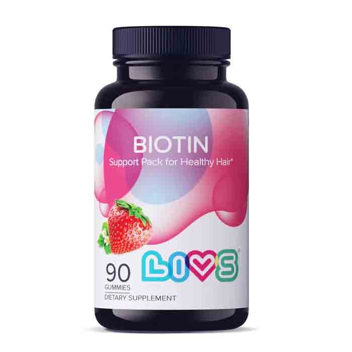 LIVS Biotin 10000 Mcg 90 Gummies