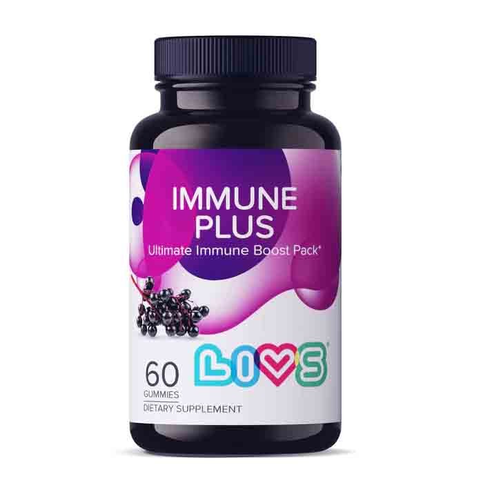 Livs Immune Plus Elderberry Flavor 60 Gummies