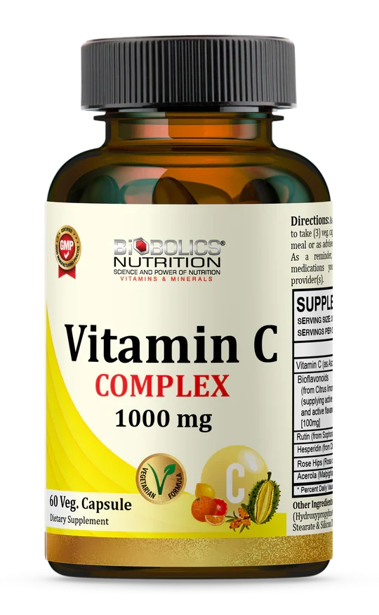 BIOBOLICS VITAMIN C COMPLEX 1000MG 60 VEGETARIAN CAPSULES