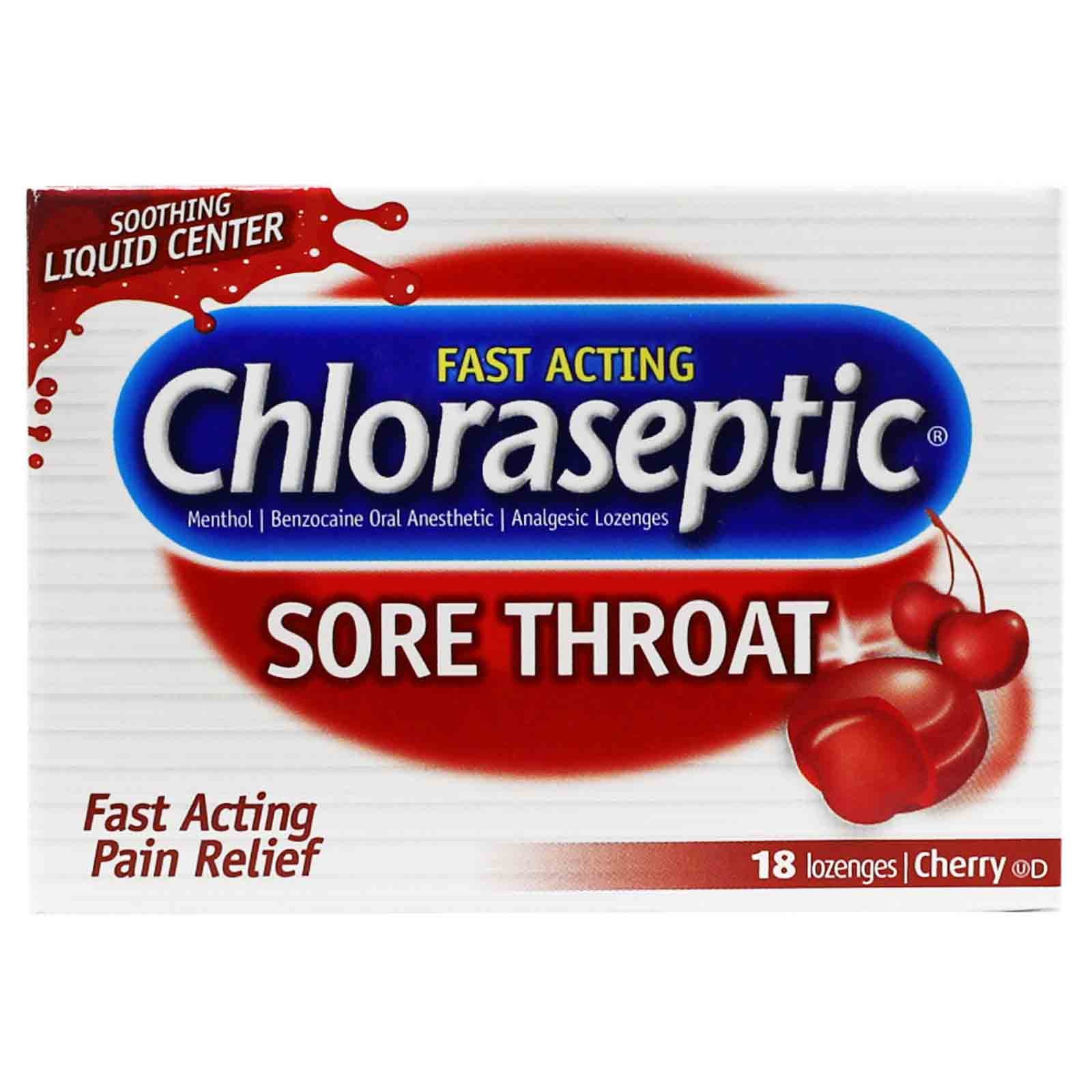Chloraseptic Cherry Loz. 18'S