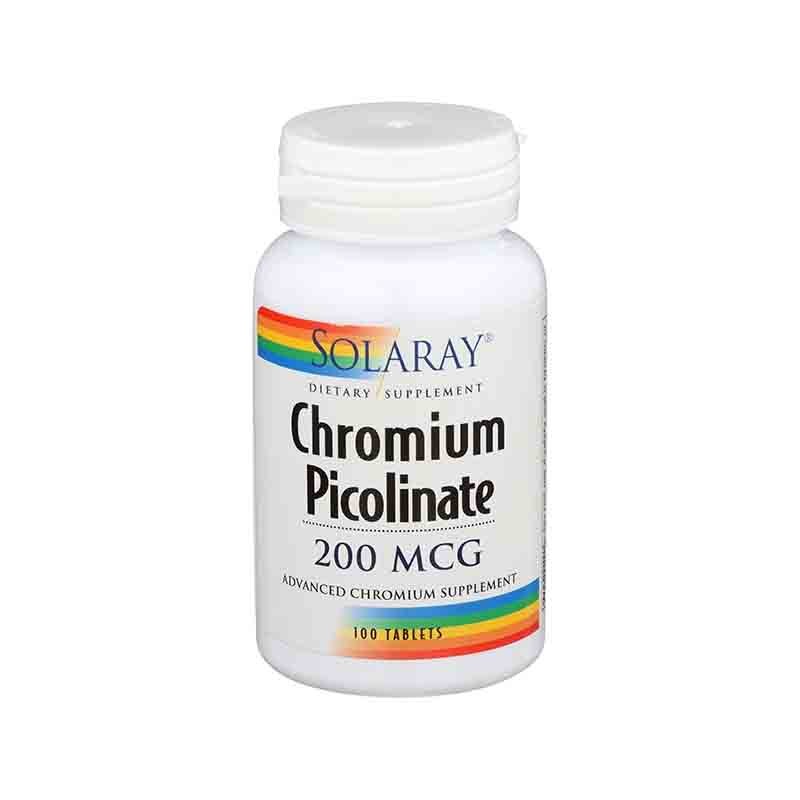 Solaray Chromium Picolinate 200 mcg Tabs 100'S