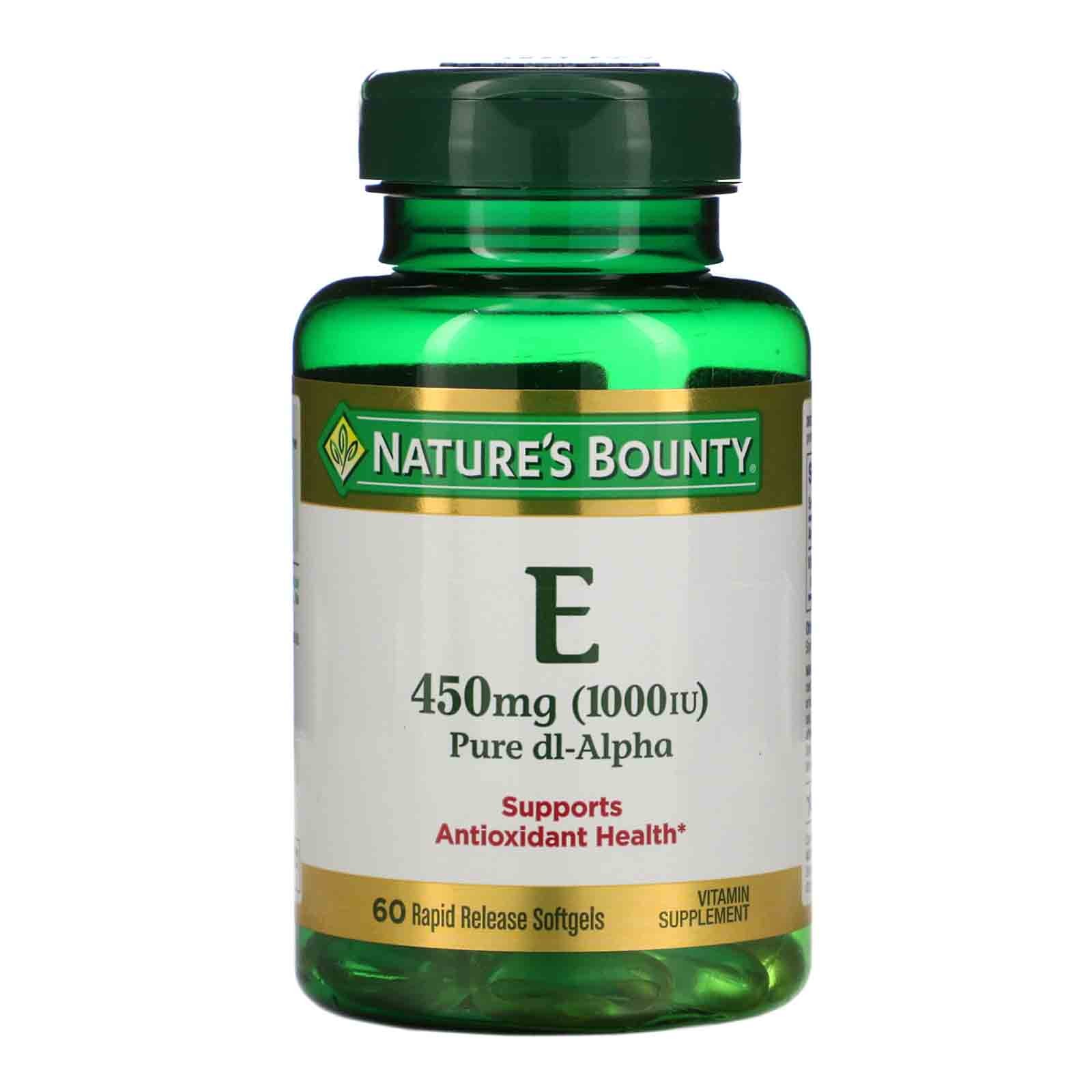 Nature'S Bounty Vitamin E 1000 Iu [450 Mg] 60 Tablet