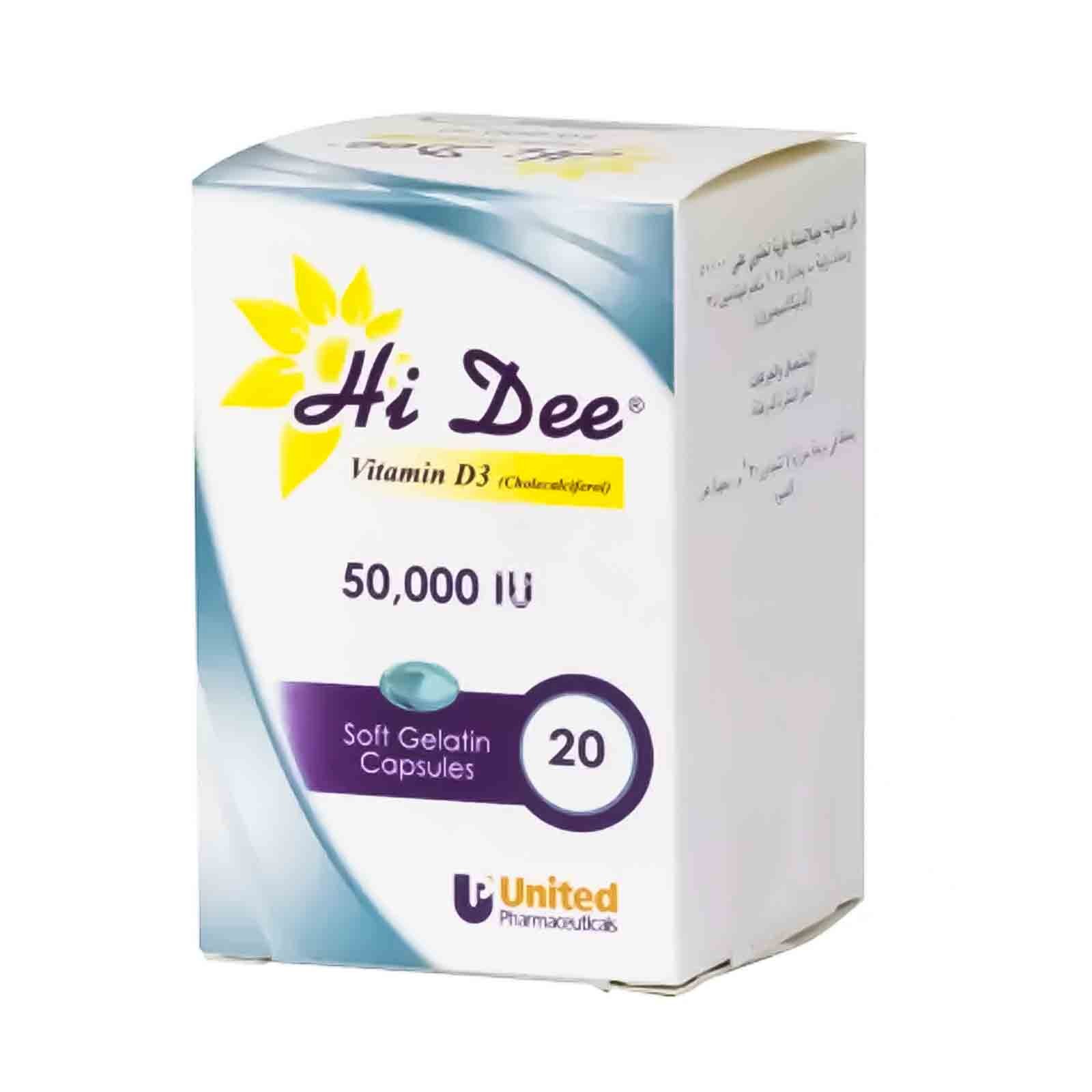 Hi Dee 50000Iu 20 Capsules