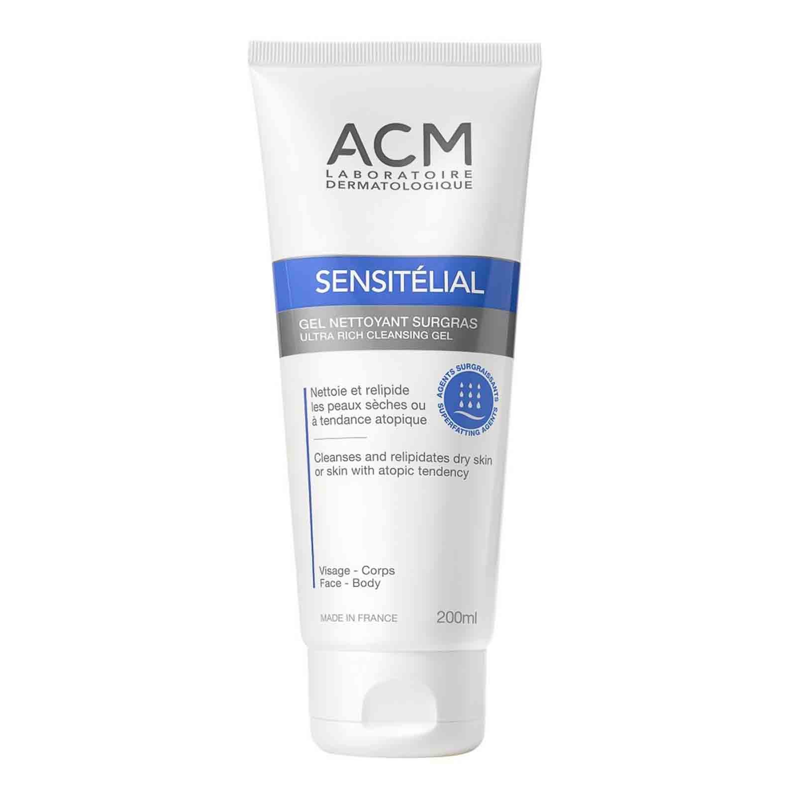 Acm Sensitelial Face & Body Cleansing Gel 200 Ml