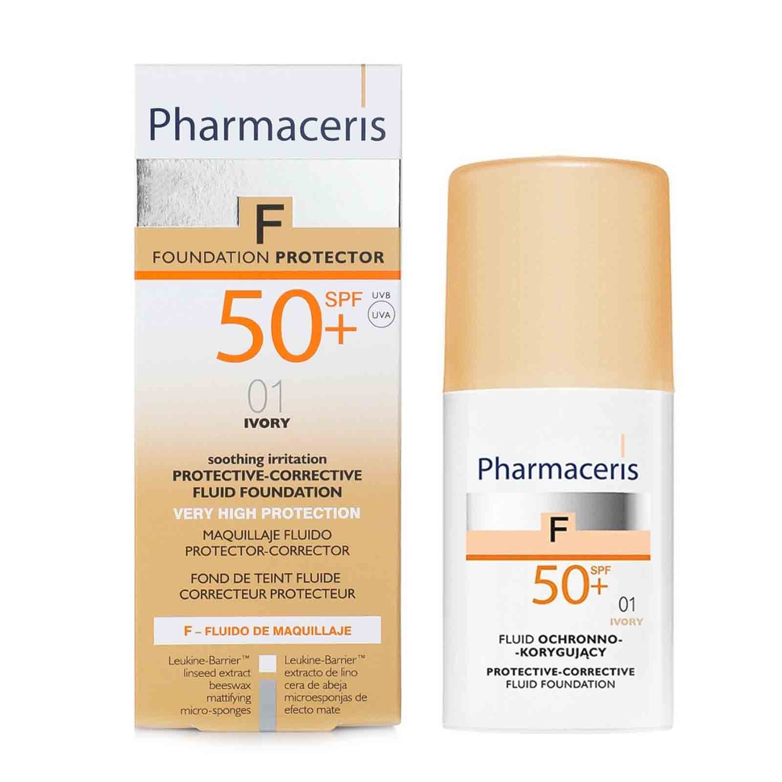 Pharmaceris Spf50+ Foundation No 1 [Ivory] Fluid 30 Ml