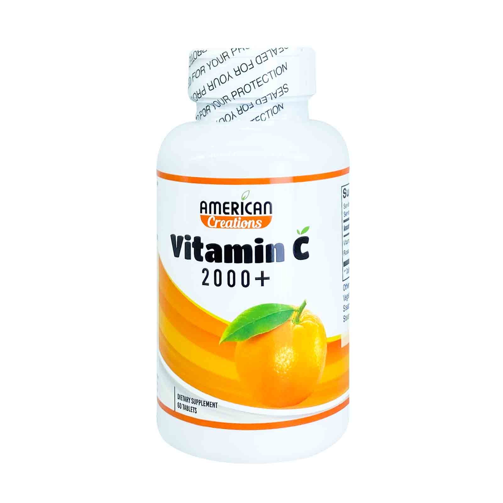 American Creations Vitamin C 2000 mg 60 Tabs