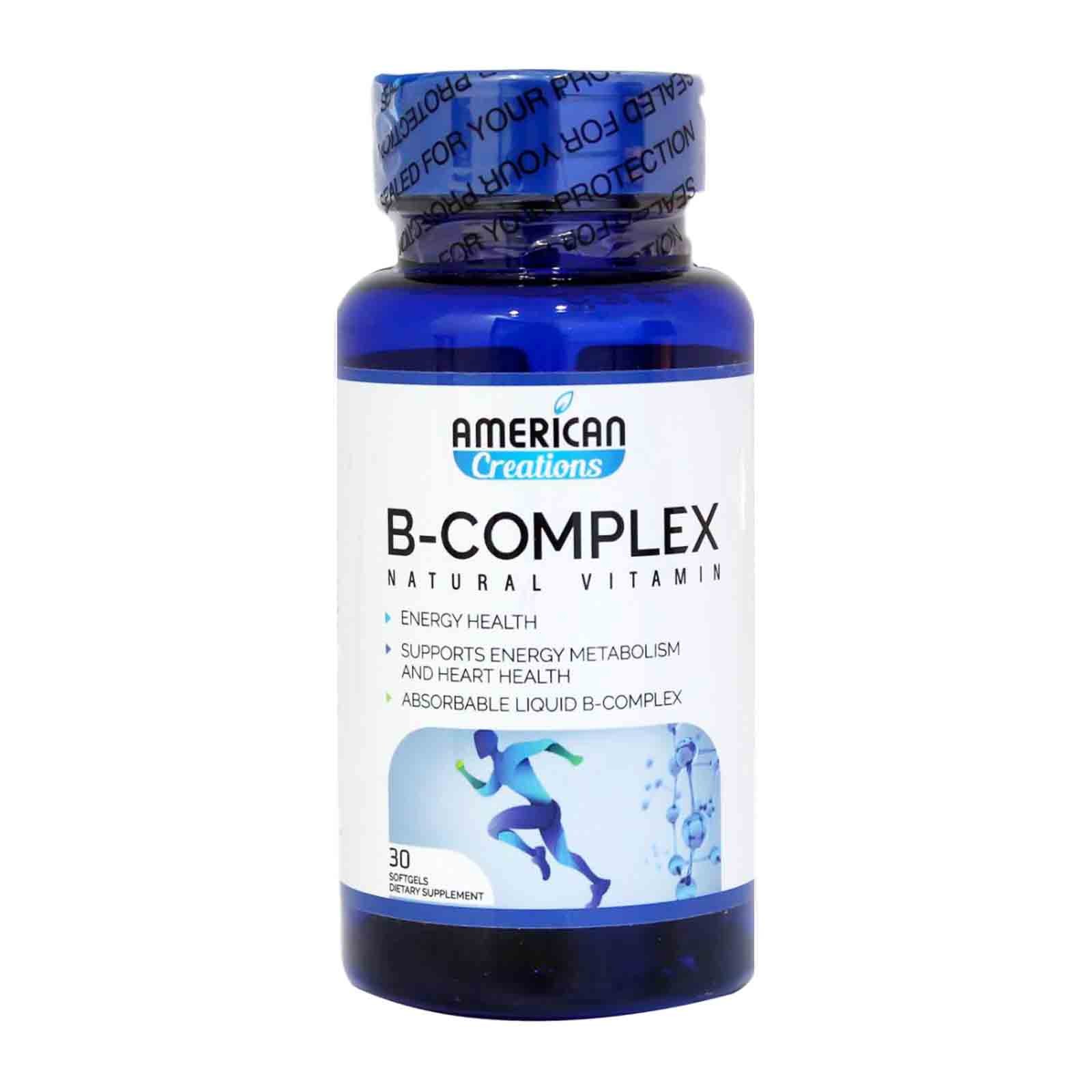 American Creations B Complex 30 Softgels