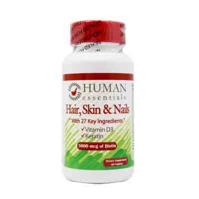Human Essentials Hair, Skin & Nails Biotin 5000 Mcg