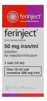 Ferinject 50mg 10ml Vial