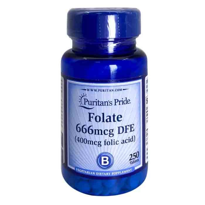 P.Pride Folic Acid 400Mcg Tabs 250'S