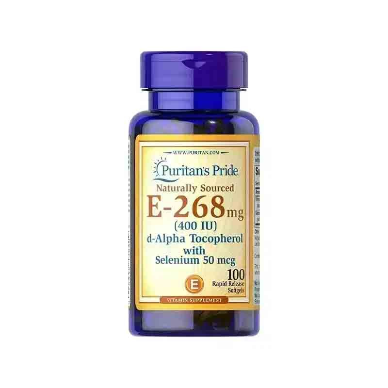 P.Pride Vitamin E 400 I.U, Selen Softgels 100'S