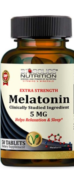 BIOBOLICS MELATONIN 5MG 50 TABLETS