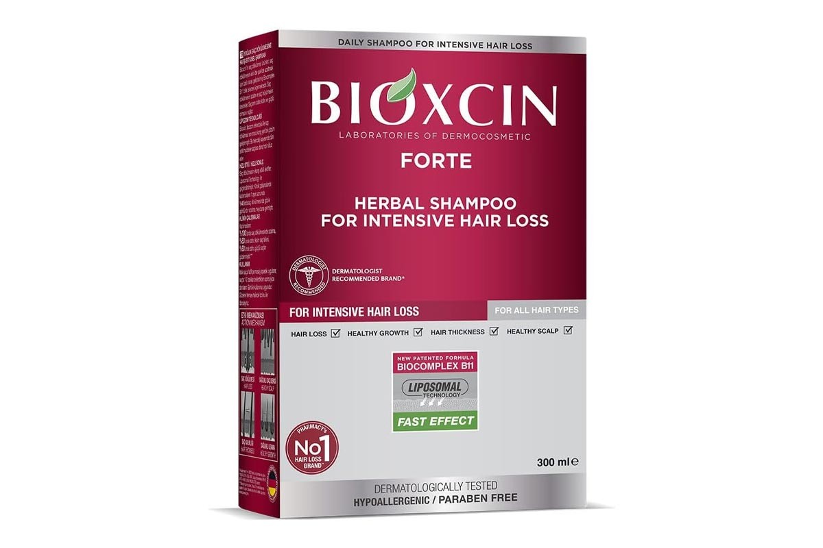 BIOXCIN FORTE HERBAL SHAMPOO FOR INTENSIVE  HAIR LOSS 300 ML