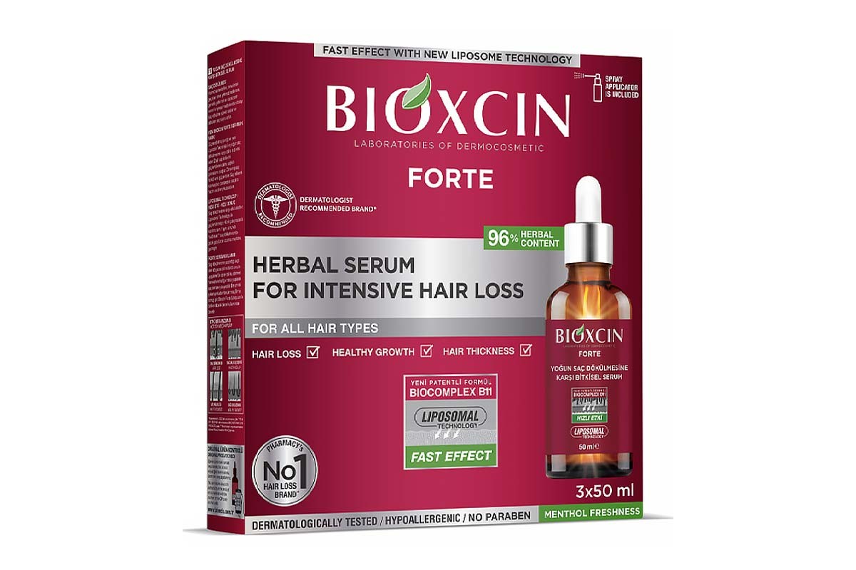 BIOXCIN FORTE HERBAL SERUM FOR INTENSIVE HAIR LOSS 3X50 ML