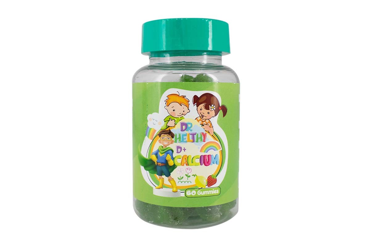 DR HELTHY VITAMIN D PLUS CALCIUM 60 GUMMIES