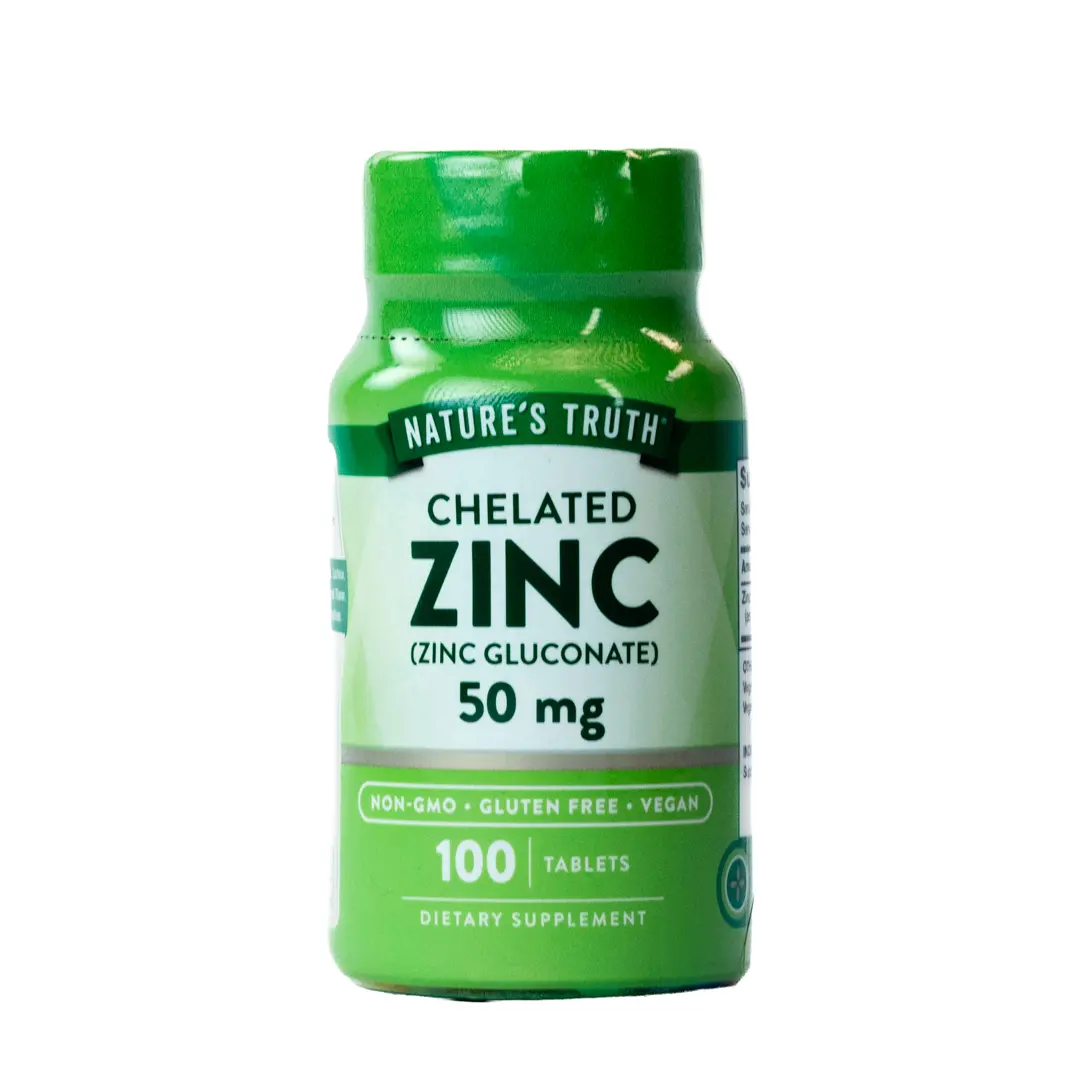 Nature'S Truth Zinc 50Mg 100 Tablets -Chelated