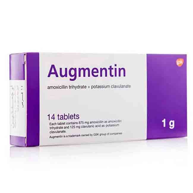 Augmentin 1 Gm 14 Tablet