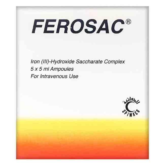 Ferosac Iv Injection 100 Mg/5 Ml 5 Ampules