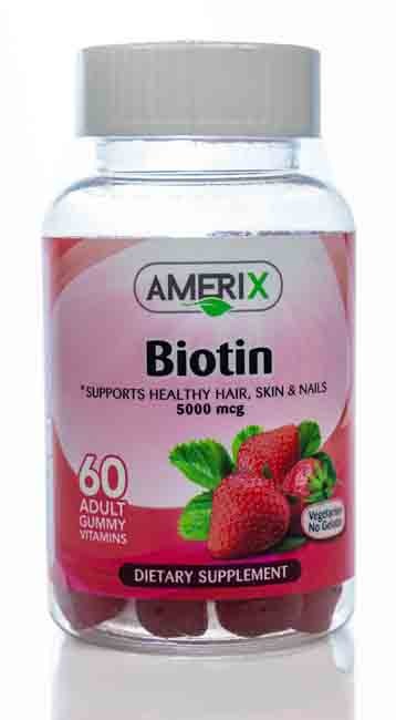 Amerix Biotin 5000 Mcg 60 Gummies