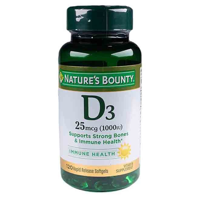 Nature'S Bounty Vitamin D3 1000 Iu (25 Mcg) 120 Tablet
