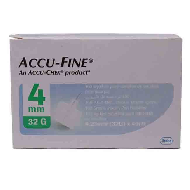 Accu Check Accu-Fine 4X0.23Mm [32G] 100 Pieces