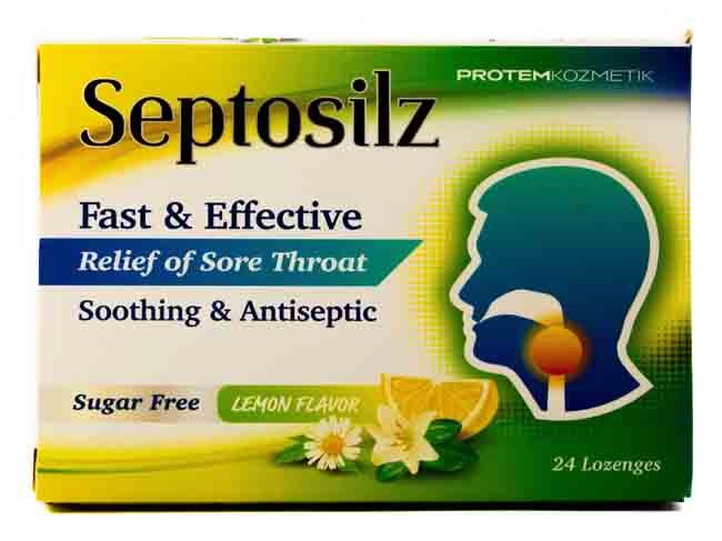 Septosilz Sugar Free Lemon 24 Lozenges