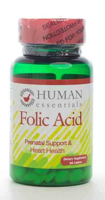 Human Essentials Folic Acid 1200 Mcg 90 Tab