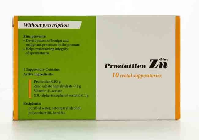 Prostatilen Zinc Supp 10Pcs