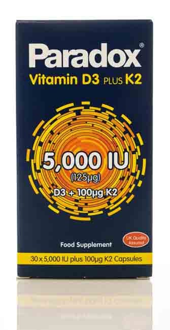 Paradox Vit-D3 5000Iu+ K2 30 Capsule