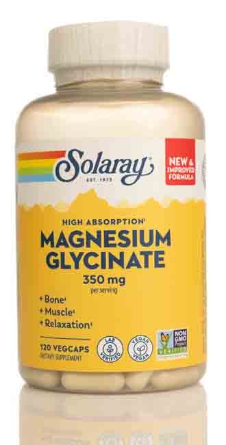 Solaray Magnesium Glycinate 350Mg 120Cap