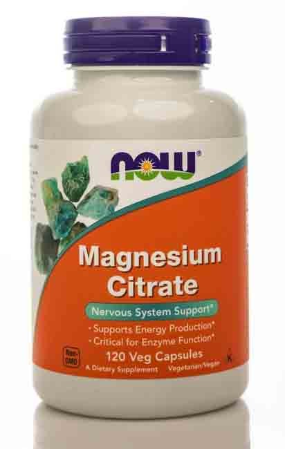 Now Magnesium Citrate 120Cap