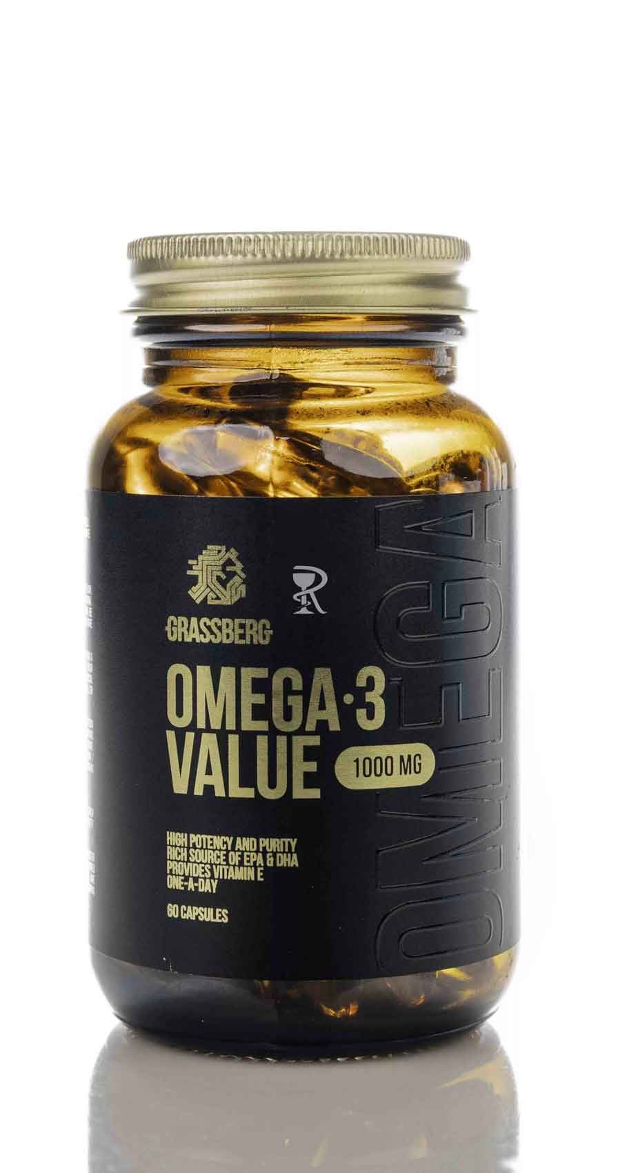 GRASSBERG OMEGA-3 VALUE 1000MG 60CAP