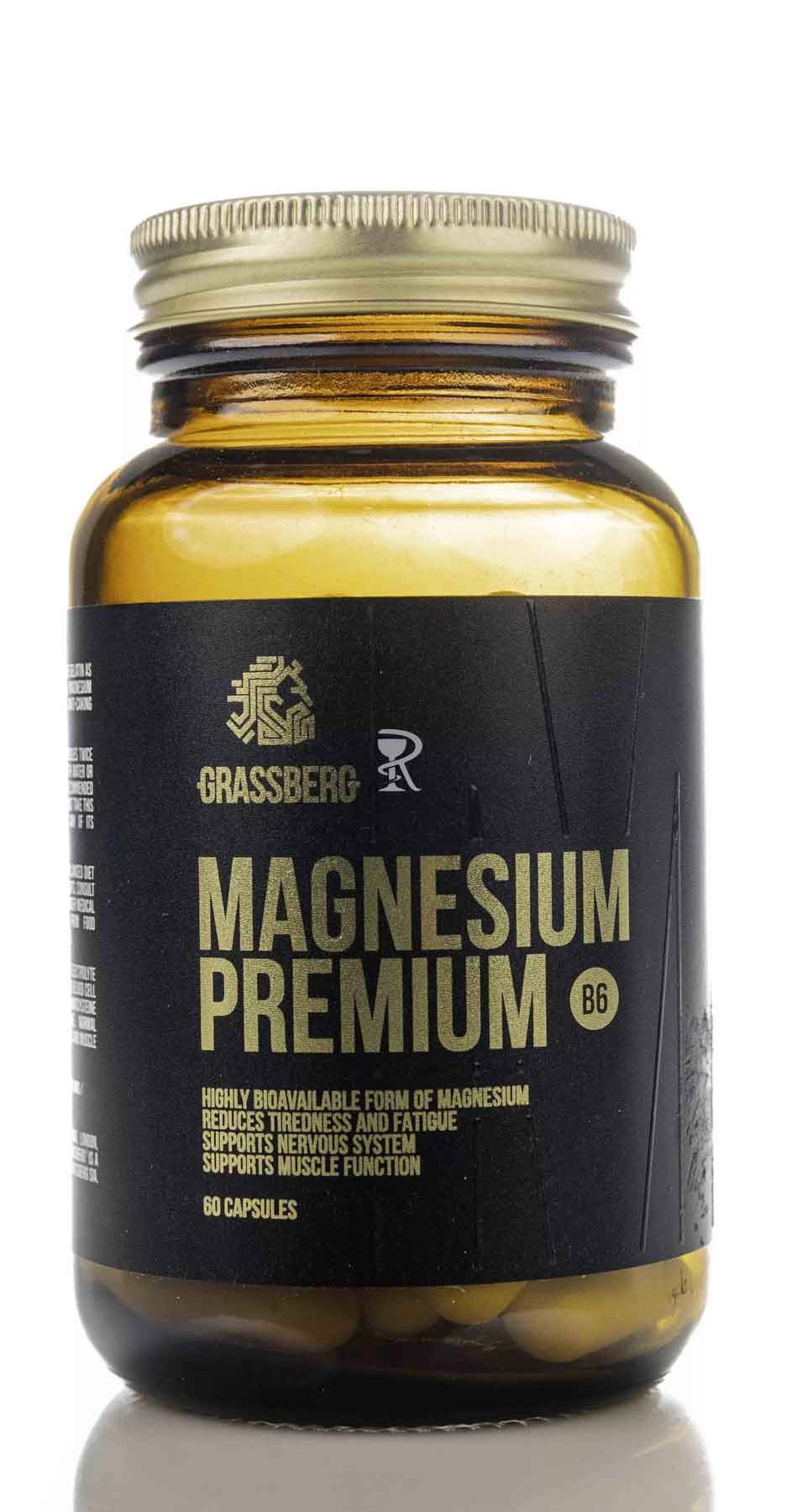 GRASSBERG MAGNESIUM PREMIUM B6 60CAP