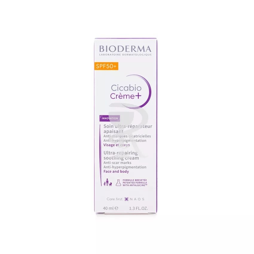Bioderma Cicabio+ Ulta-repairing soothing cream SPF50+ 40ml