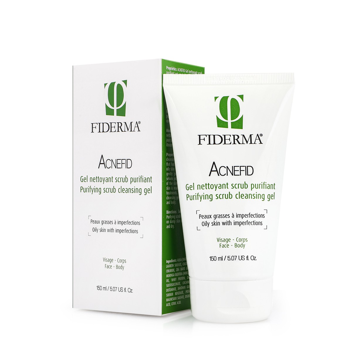Fiderma ACNEFID Purifying Scrub Cleansing Gel - 150ml